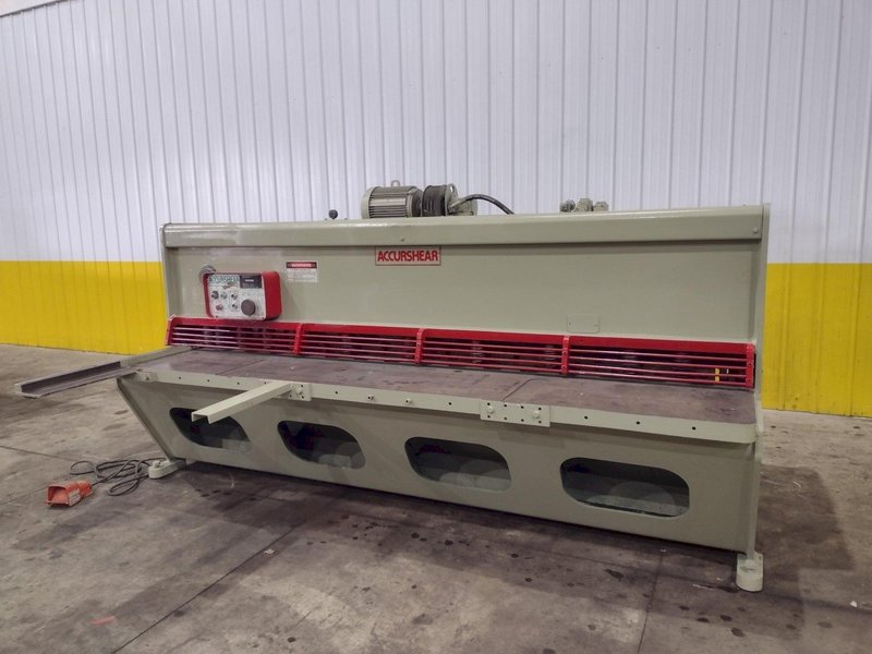 10' X 1/4" ACCURPRESS MODEL #825010 LP ACCURSHEAR HYDRAULIC SHEAR: YOBRO #24451