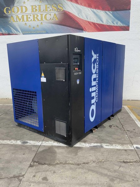 150 HP QUINCY MODEL QGV 150 ROTARY SPEED AIR COMPRESSOR: STOCK #80222