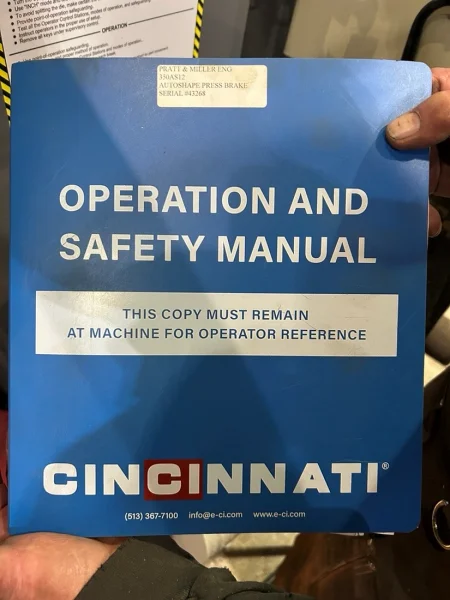 350 TON X 14' CINCINNATI MODEL #350AS12 HYDRAULIC PRESS BRAKE: YOBRO #25203