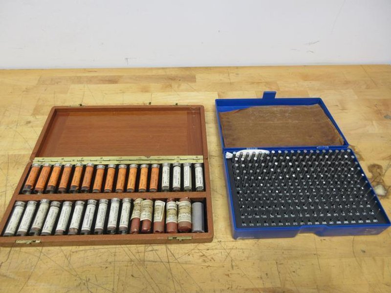 Van Keuren Co. Gear Measuring Wire Set and M-1 Plus (China) Pin Gauge Set .061-.250"- Auction Item