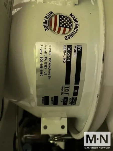 50 LB/HR CONAIR MODEL MDCW-50 CAROUSEL DRYER MFG 2015 LOW HOURS