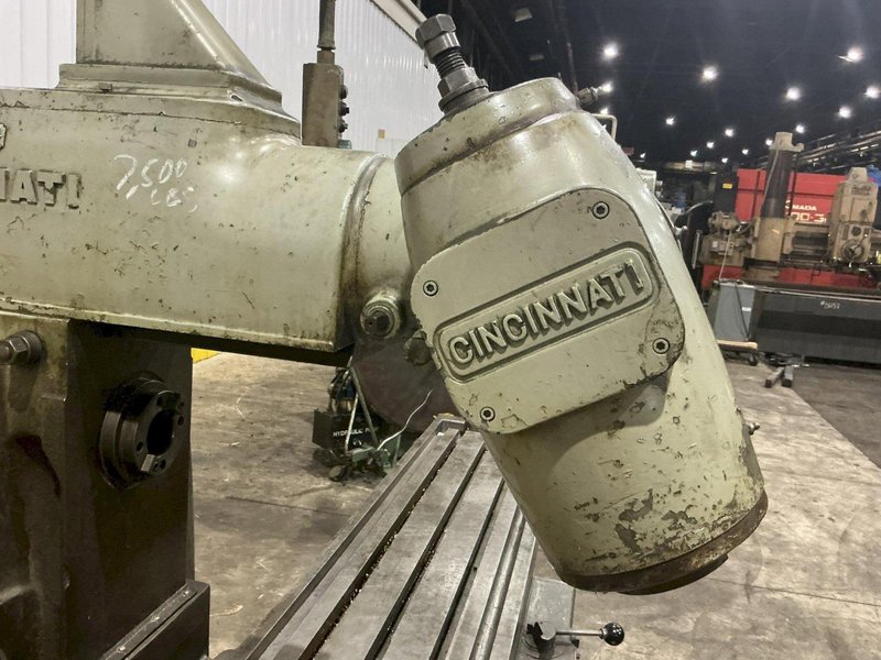 #3 CINCINNATI MODEL #3MI HORIZONTAL UNIVERSAL MILL WITH TOOLMAKERS OVERARM SPINDLE: YOBRO #25929