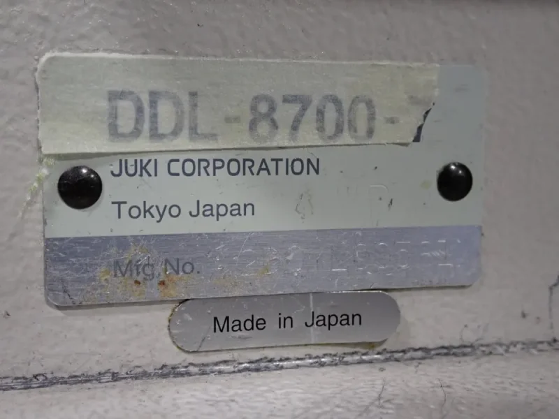 JUKI 10" THROAT SEWING MACHINE  -  DDL-8700-7
