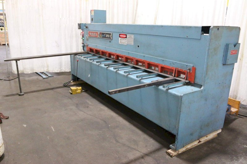 10' X 10 GAUGE NIAGARA MODEL #SP10-10 HYDRAULIC SHEAR: STOCK #69124