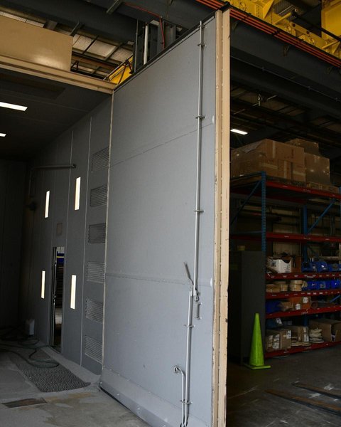 16' x 18' x 14' HIGH ABRASIVE BLAST SYSTEMS (ABS) SHOT BLAST ROOM: YOBRO #25726