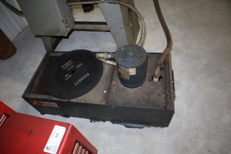 Everett 16" Abrasive Chop Saw, 10 HP Motor, Hand Feed, Vise, Coolant System- Auction Item