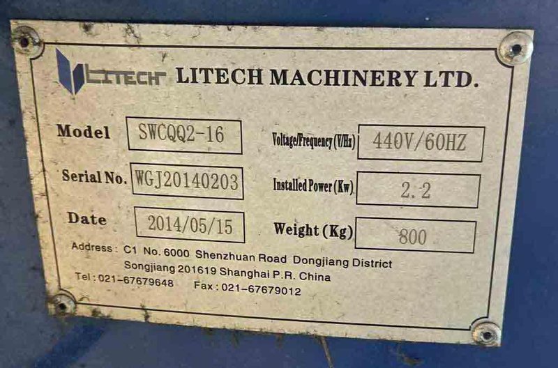 Tube Bender, CNC, Litech, 0.500" Dia.
