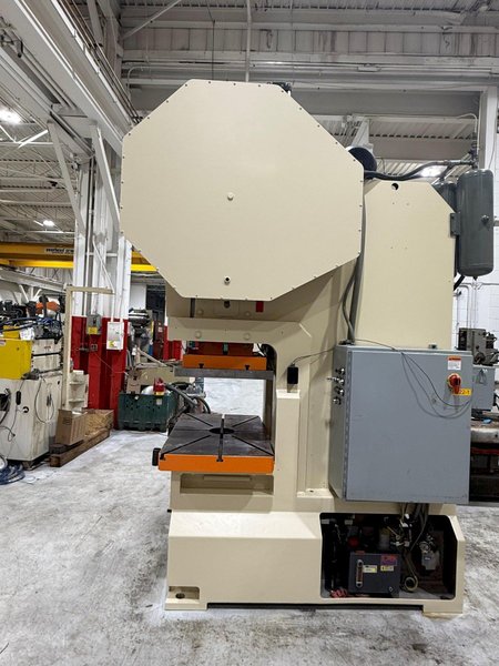 130 ton Pressix Adjustable Stroke Metal Stamping Gap Frame Back Geared Press, Year 2006