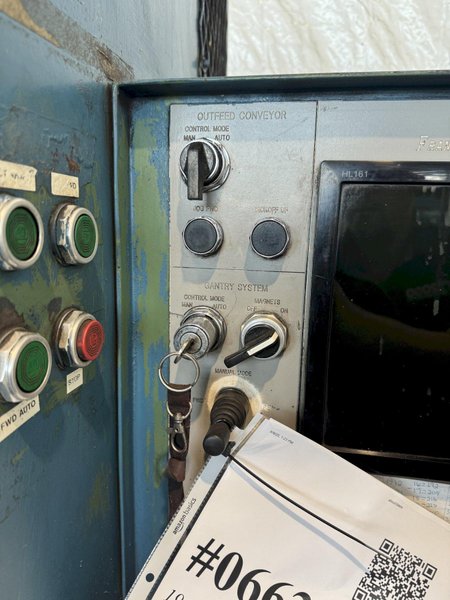 196 TON X 20” WIDTH X 1” FRANKLIN MODEL #B5196-20 AUTOMATIC FLANGE/PLATE LINE. STOCK # 0663625