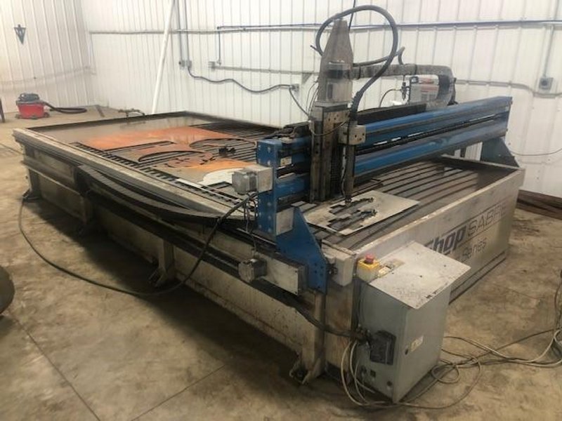 6&#039; X 12&#039;  SHOP SABRE PLASMA TABLE MASTER SERIES STOCK# 2481