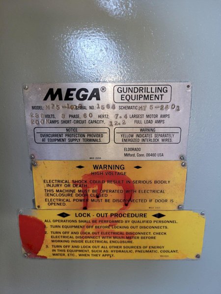 3/4" X 15" Eldorado Mega Model M-75-1003 Precision Deep Hole Gun Drill