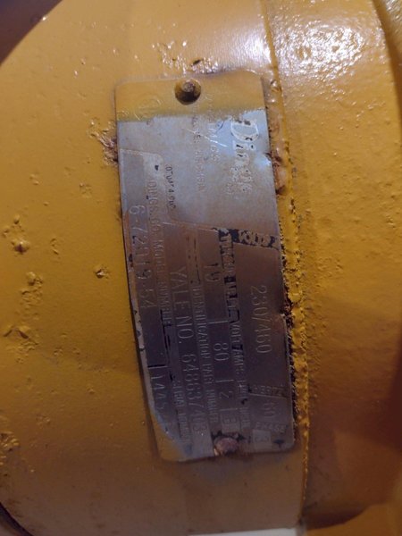 5 TON YALE MODEL #BE050X026L15S CABLE HOIST WITH POWER TROLLEY: STOCK #25557