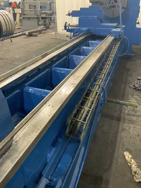 40"/56" X 160" GRUTZPE TIMEMASTER MODEL 4000/500 DOUBLE CHUCK ENGINE LATHE 5.75" HOLE: STOCK 11413