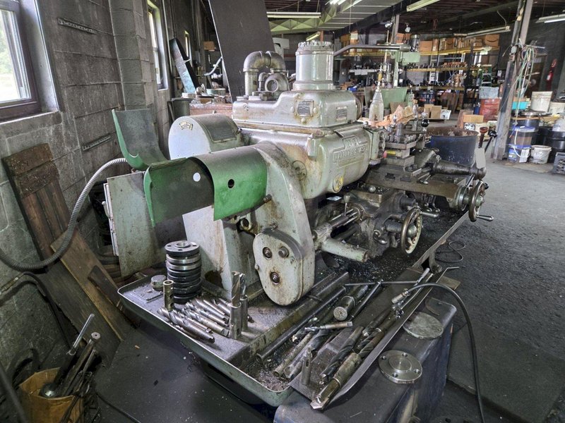 WARNER &amp; SWASEY NO. 5 MODEL M-1740 TURRET LATHE. STOCK # 0992525.