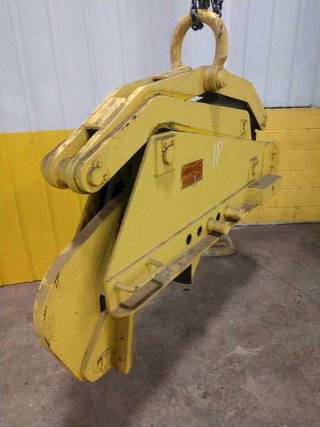 10,000 LB 5 TON ACCO MANSAVER MODEL G1616 SINGLE RIM VERTICAL COIL LIFTING TONG SCISSOR TYPE COIL LIFT: STOCK #14206