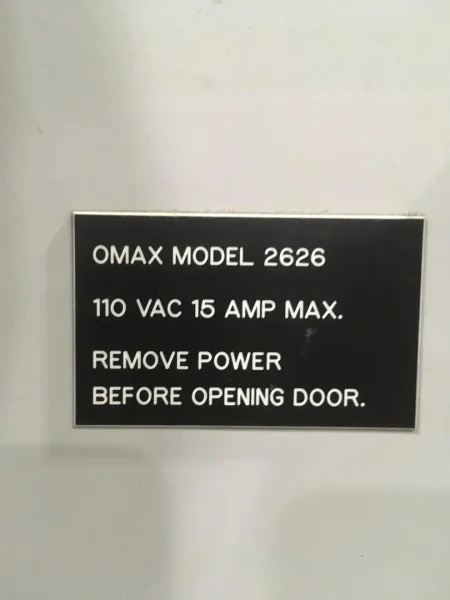 2002 OMAX 2626 | Waterjet Cutters