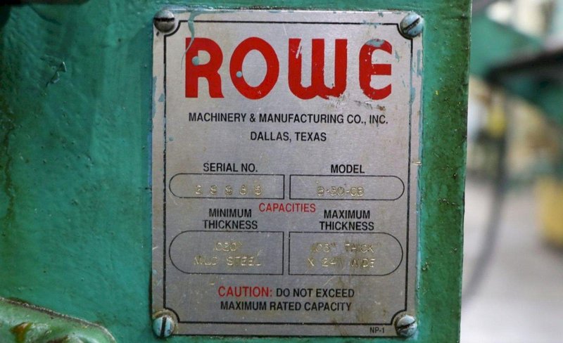 10,000 LBS X 30&quot; X 60&quot; ROWE SERVO FEED LINE: YOBRO #24518