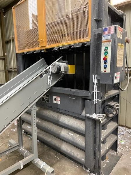Alleghany Paper Shredder 16-150C, 2014 – w/Marathon 7230HD Vertical Baler