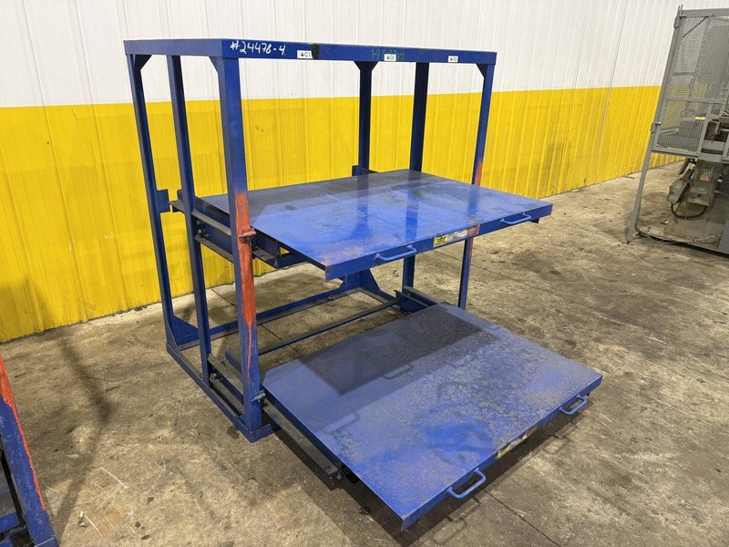 (4) 1,000 LB CAPACITY DIE RACKS W/ SLIDING SHELVES: YOBRO #24478