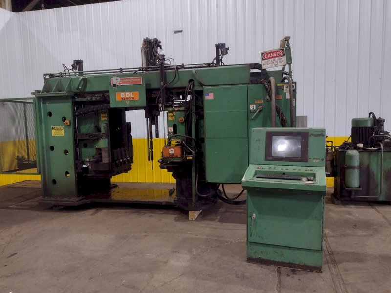 9 SPINDLE PEDDINGHAUS MODEL #BDL-1250/9 I-BEAM DRILL/DRILLING LINE: STOCK #19128