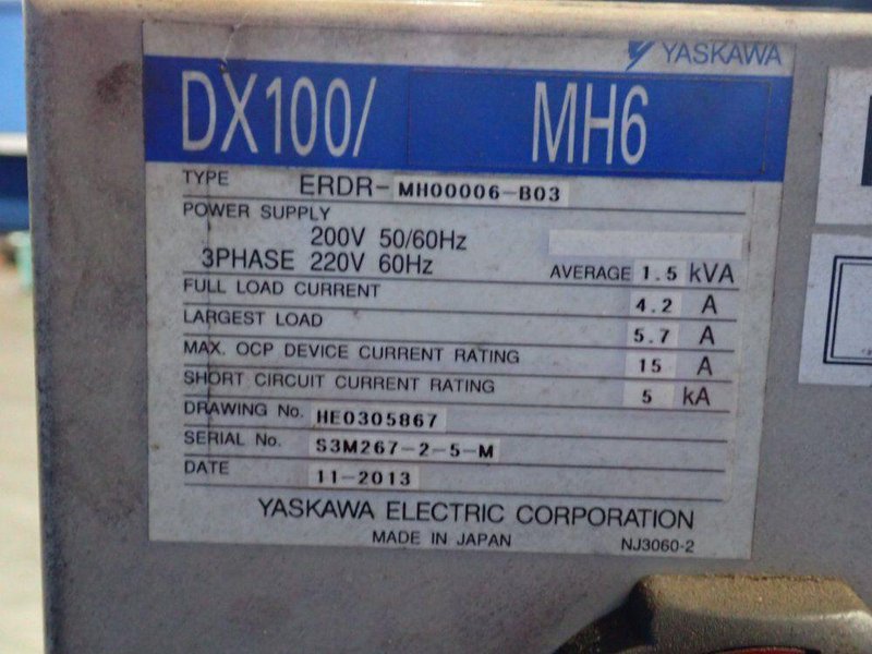 YASKAWA MOTOMAN ROBOT  -  MH6