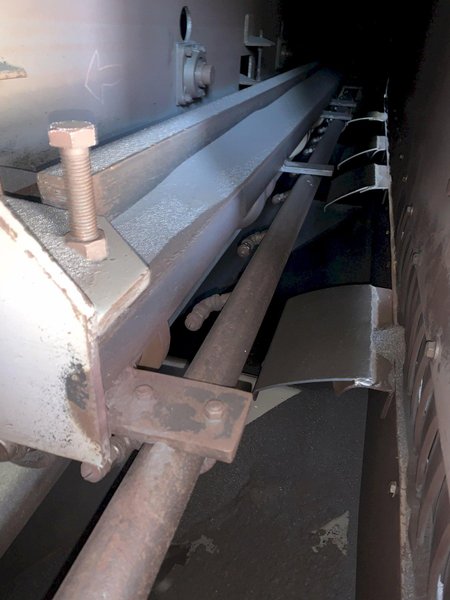 162&quot; WIDE X 6 WHEEL PANGBORN SHOT ROTOBLAST MODEL #ES-1923 TOP &amp; BOTTOM PLATE BLAST CLEANING SYSTEM: STOCK #13319