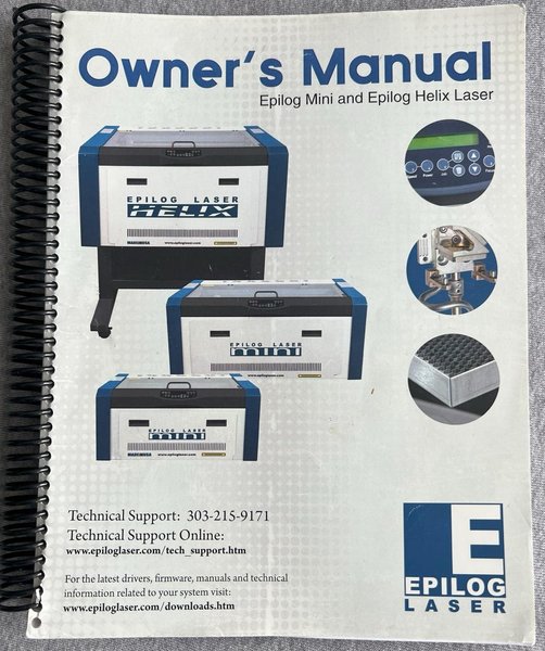 50W Epilog C-EL-HELIX50 High Performance Laser Engraver, 2012