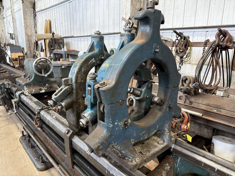 39&quot; x 35&#039; (420&quot;) LEHMANN DUAL CARRIAGE ENGINE LATHE WITH 15 HP G+P BELT GRINDING ATTACHMENT: YOBRO #24125