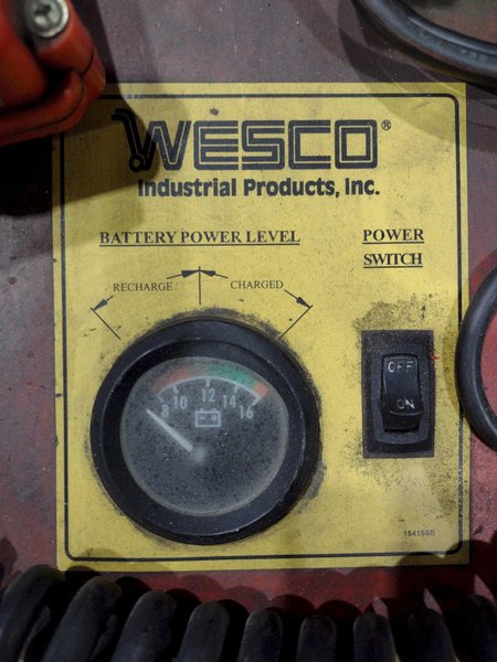1,000 LB WESCO MODEL #PCBFL-64-25 ELECTRIC FORK LIFT: STOCK #19638