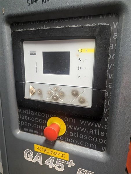 60 HP Atlas Copco GA45 Rotary Screw Air Compressor, 2006 – Two of Two