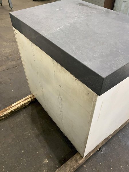 24" X 36" X 4" THICK BLACK GRANITE SURFACE PLATE WITH CABINET: STOCK #81129