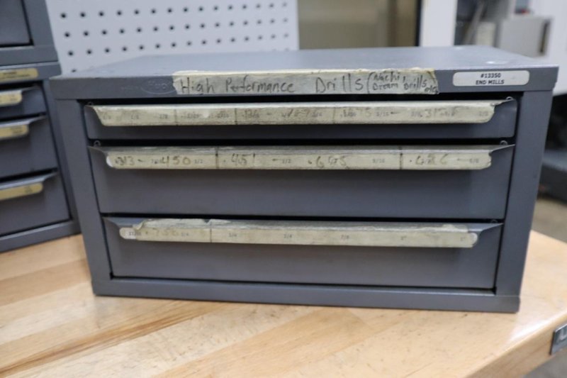 Huot High Performance 3 Drawer Drill Index with Contents- Auction Item