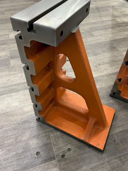 PAIR OF 24" X 10-3/4 G &amp; L  T SLOTTED  ANGLE PLATES: STOCK #81136