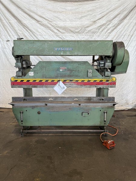 55 TON X 8&#039; WYSONG MODEL 55–6–1S MECHANICAL PRESS BRAKE. STOCK # 1001625