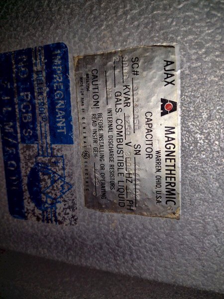 500 KW AJAX TOCCO (2015) PACER 1 INDUCTION HEATER SOURCE MACHINE: STOCK #14409