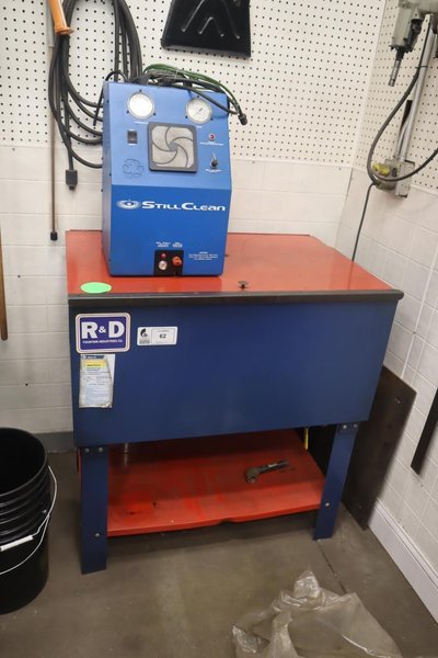 R &amp; D Fountain Industries Parts Washer with StillClean Reclaim Unit- Auction Item