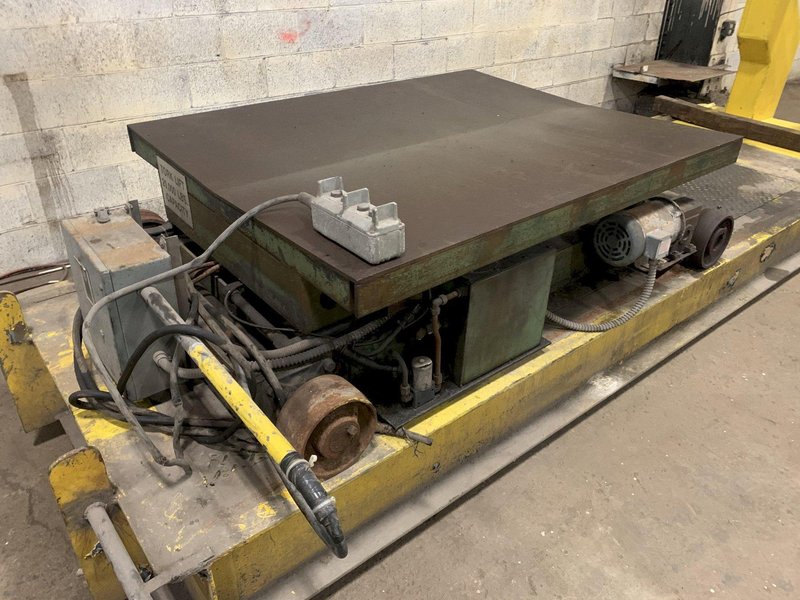 20,000 LB 10 TON AMERICAN TORKLIFT TRAVERSING &amp; ELEVATING HYDRAULIC COIL CAR: STOCK #12127