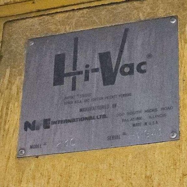 NFE hyvac model 230 s/n HV941with hopper