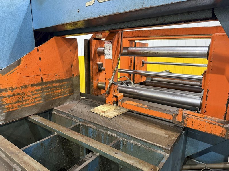 21" X 31" SCOTCHMAN SHA-3121 AUTOMATIC HORIZONTAL MITERING BANDSAW. STOCK # 0114126
