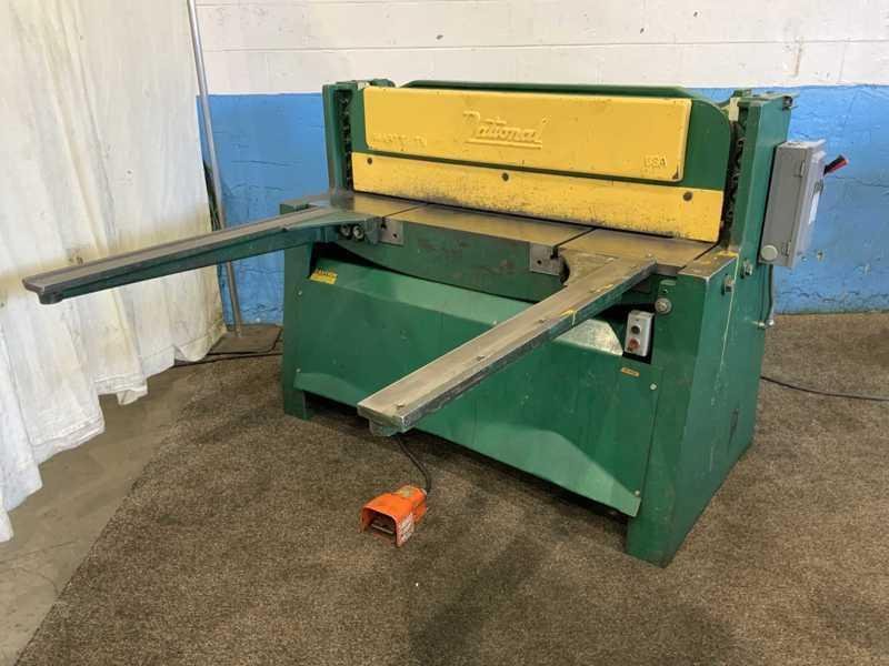 4&#039; X 1/4&quot; NATIONAL HYDRAULIC SQUARING SHEAR MODEL NH4825: STOCK # 4147