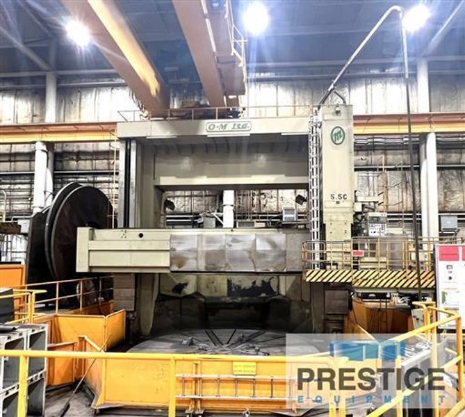 216&quot; O-M Ltd. TMD 55/60 Vertical Boring Mill