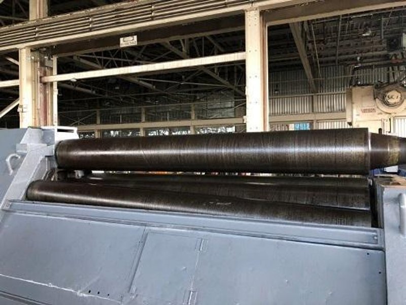 10' X 1/2" HAEUSLER DOUBLE INITIAL PINCH PLATE BENDING ROLL