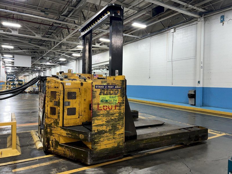 60,000 LBS RICO MODEL #HLR600 ELECTRIC FORKLIFT / DIE-CART / COIL-CARRIER: STOCK #16894