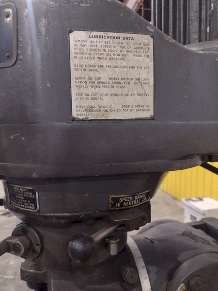 2 HP DOALL MODEL @PM-200V RAM TYPE VERTICAL MILL WITH POWER FEED &amp; DRO: STOCK #22880