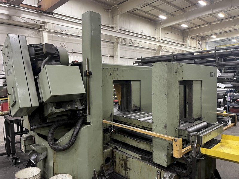 20" X 20" HYD-MECH MODEL #H-20A AUTOMATIC FEED HORIZONTAL H20A BAND SAW, WITH NESTING STOCK #2925