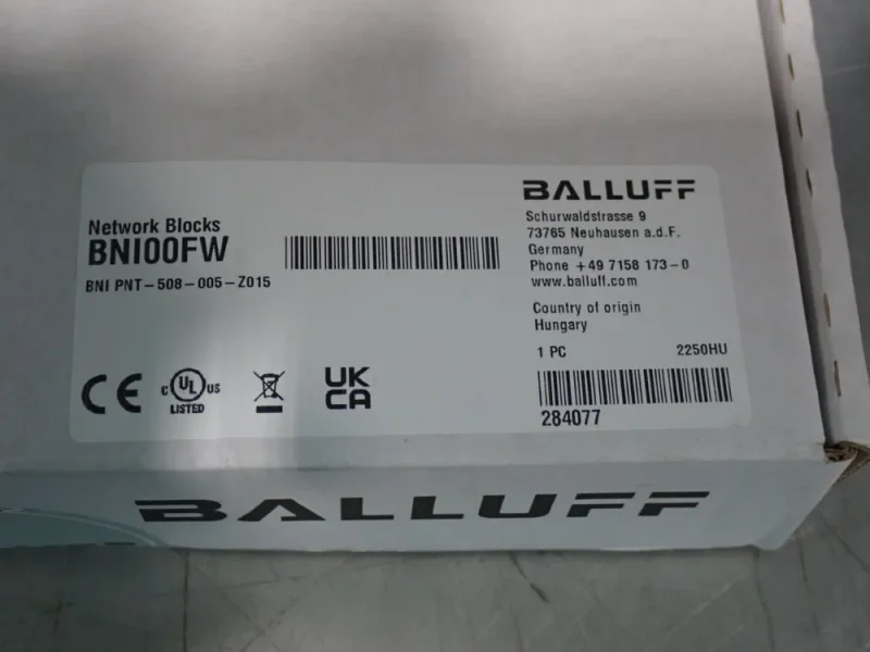 BALLUFF NETWORK BLOCKS  -  BNI00FW