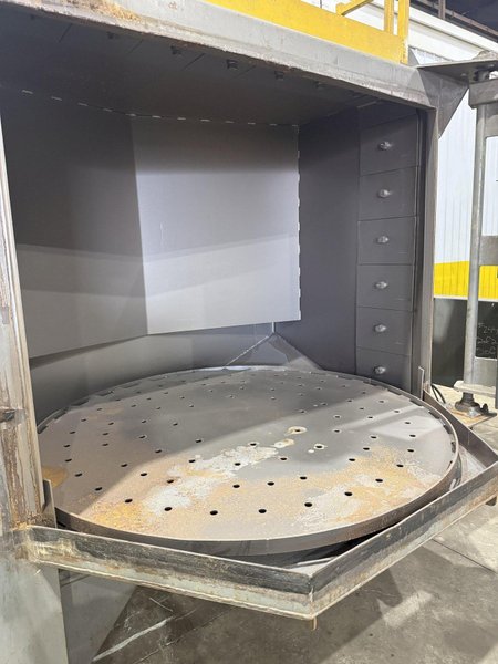 72” TABLE PANGBORN MODEL 6LK-7 ROTOBLAST SHOT BLAST MACHINE: YOBRO #24410