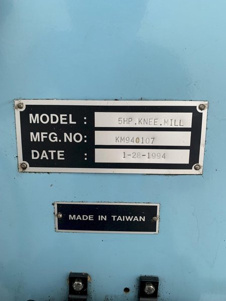 7.5 HP HURCO HAWK 5D CNC VERTICAL MILL. STOCK # 0361924.