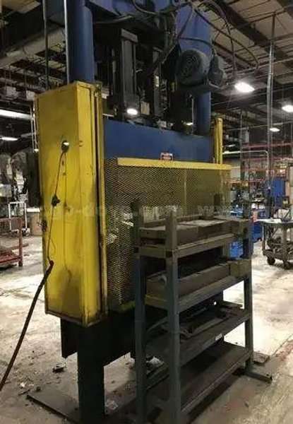 58 TON BECKWOOD MODEL #2P58F35P1850 DOWN MOVING HYDRAULIC PRESS, NEW 1999