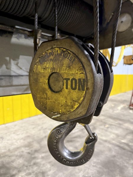 3 TON X 20' OSBORN SINGLE GIRDER CRANE W/ DETROIT HOIST: YOBRO #24536